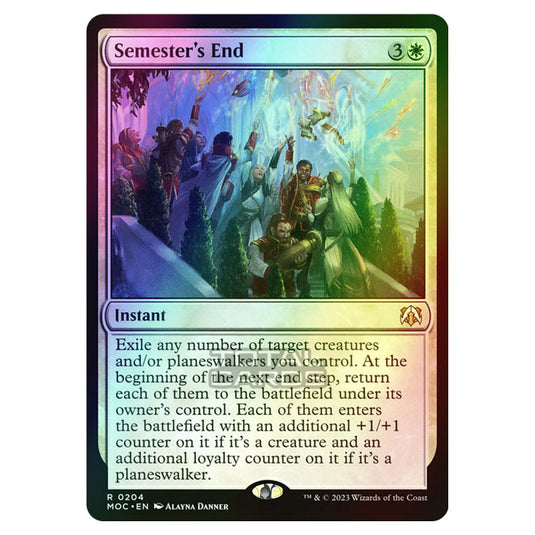 Magic The Gathering - March of the Machine - Commander - Semester's End - 0204 (Foil)