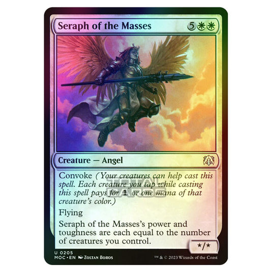 Magic The Gathering - March of the Machine - Commander - Seraph of the Masses - 0205 (Foil)