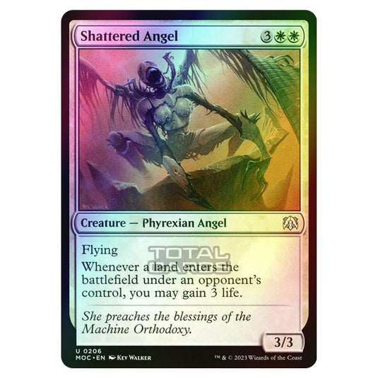 Magic The Gathering - March of the Machine - Commander - Shattered Angel - 0206 (Foil)