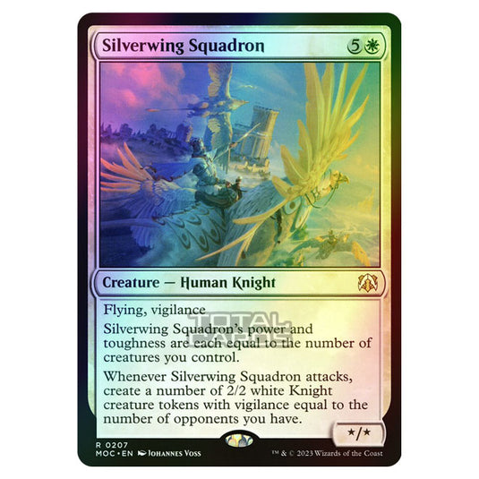 Magic The Gathering - March of the Machine - Commander - Silverwing Squadron - 0207 (Foil)