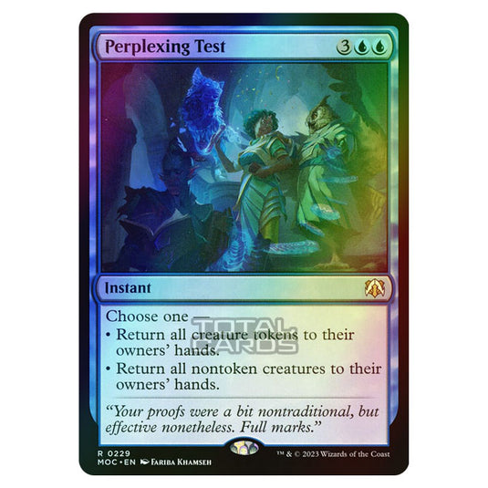 Magic The Gathering - March of the Machine - Commander - Perplexing Test - 0229 (Foil)