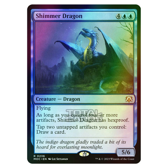 Magic The Gathering - March of the Machine - Commander - Shimmer Dragon - 0236 (Foil)