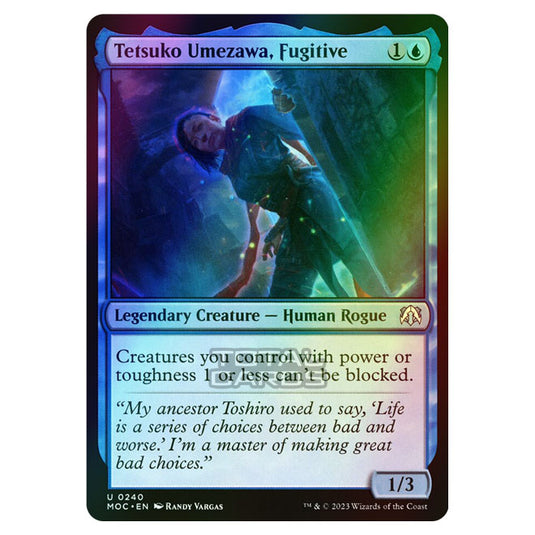 Magic The Gathering - March of the Machine - Commander - Tetsuko Umezawa, Fugitive - 0240 (Foil)