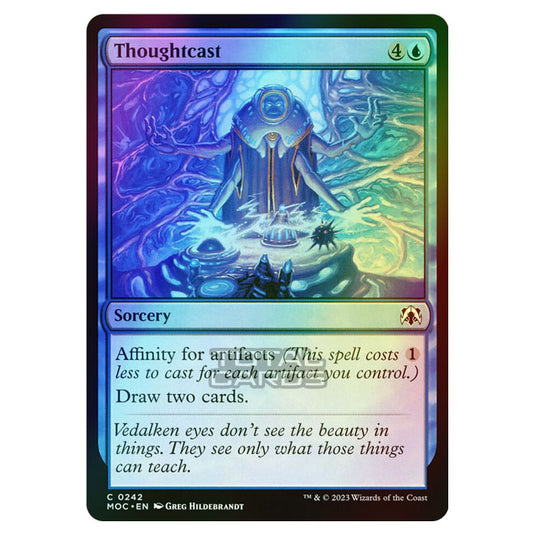 Magic The Gathering - March of the Machine - Commander - Thoughtcast - 0242 (Foil)