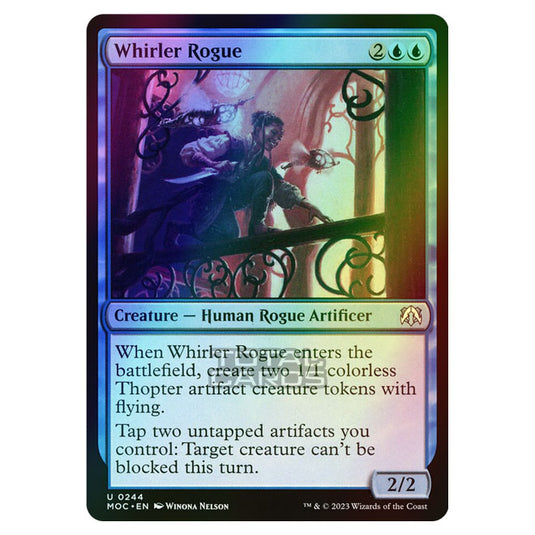 Magic The Gathering - March of the Machine - Commander - Whirler Rogue - 0244 (Foil)