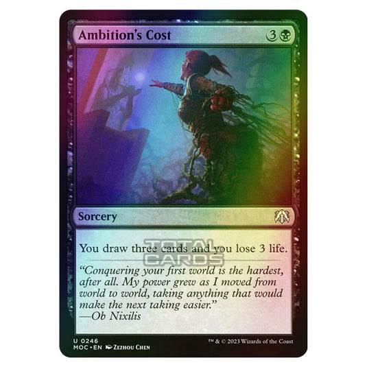Magic The Gathering - March of the Machine - Commander - Ambition's Cost - 0246 (Foil)