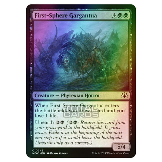 Magic The Gathering - March of the Machine - Commander - First-Sphere Gargantua - 0248 (Foil)