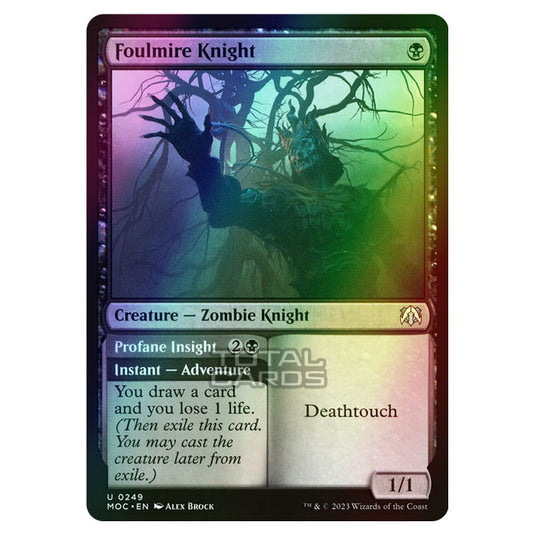 Magic The Gathering - March of the Machine - Commander - Foulmire Knight // Profane Insight - 0249 (Foil)
