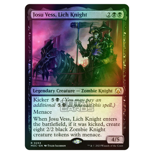 Magic The Gathering - March of the Machine - Commander - Josu Vess, Lich Knight - 0253 (Foil)