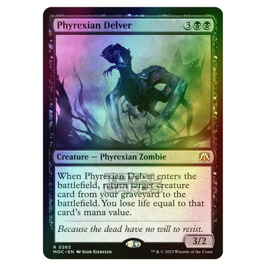 Magic The Gathering - March of the Machine - Commander - Phyrexian Delver - 0263 (Foil)