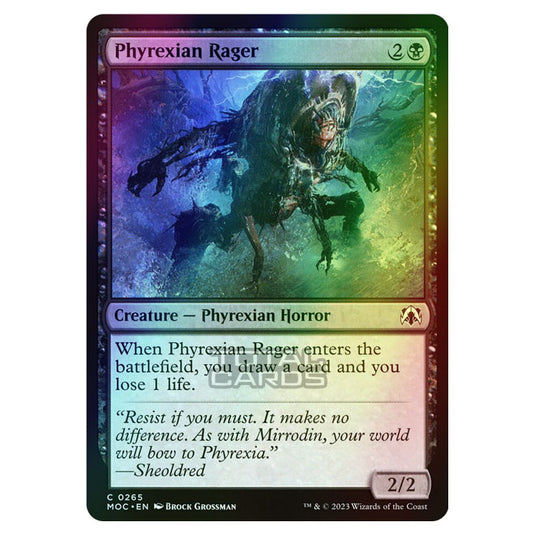 Magic The Gathering - March of the Machine - Commander - Phyrexian Rager - 0265 (Foil)