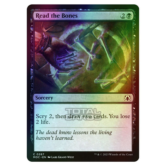 Magic The Gathering - March of the Machine - Commander - Read the Bones - 0267 (Foil)