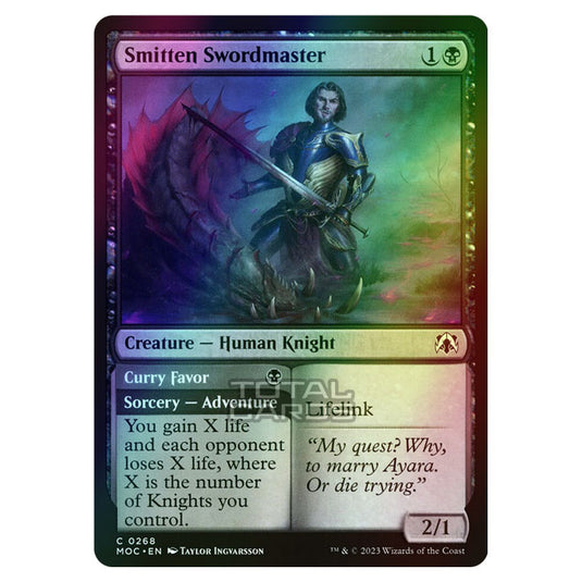 Magic The Gathering - March of the Machine - Commander - Smitten Swordmaster // Curry Favor - 0268 (Foil)