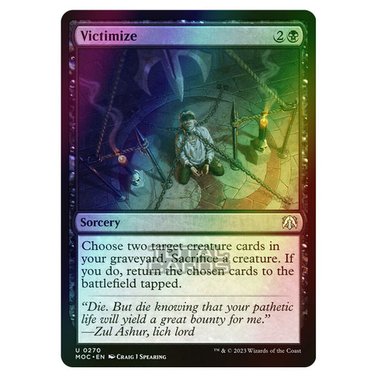 Magic The Gathering - March of the Machine - Commander - Victimize - 0270 (Foil)