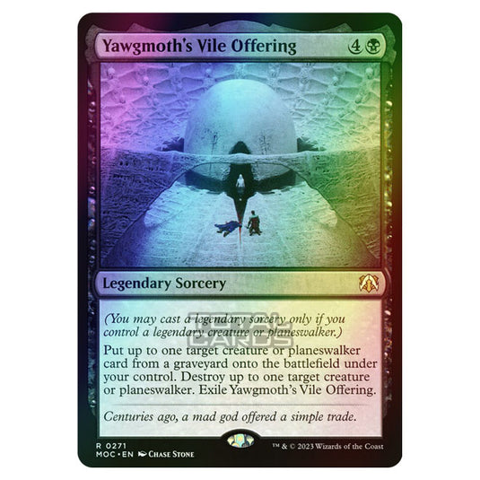 Magic The Gathering - March of the Machine - Commander - Yawgmoth's Vile Offering - 0271 (Foil)
