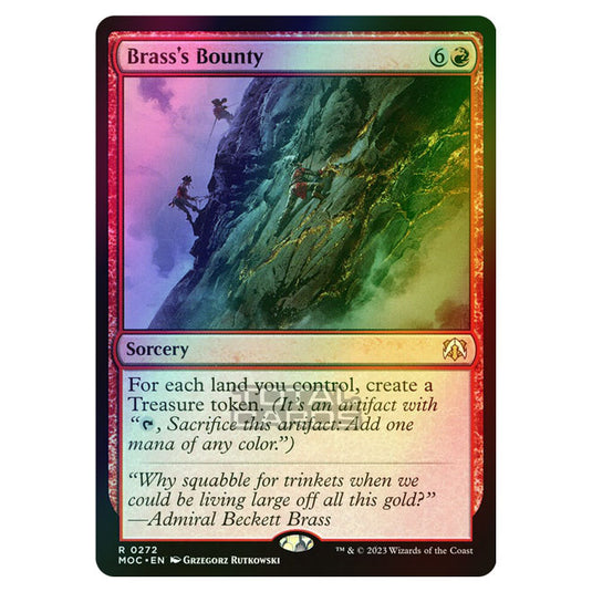 Magic The Gathering - March of the Machine - Commander - Brass's Bounty - 0272 (Foil)