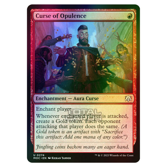 Magic The Gathering - March of the Machine - Commander - Curse of Opulence - 0274 (Foil)