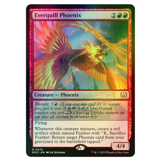 Magic The Gathering - March of the Machine - Commander - Everquill Phoenix - 0275 (Foil)