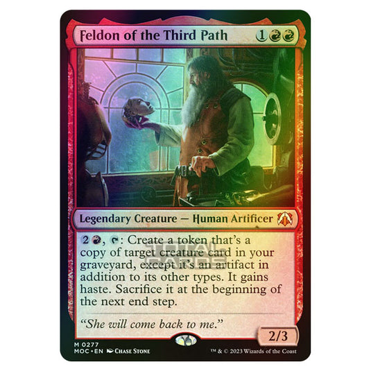 Magic The Gathering - March of the Machine - Commander - Feldon of the Third Path - 0277 (Foil)