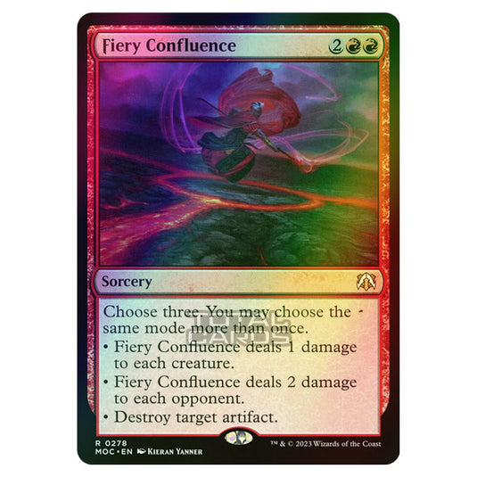 Magic The Gathering - March of the Machine - Commander - Fiery Confluence - 0278 (Foil)