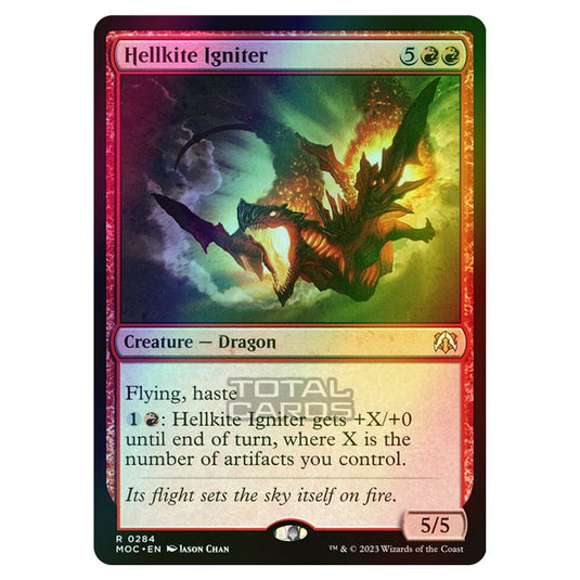 Magic The Gathering - March of the Machine - Commander - Hellkite Igniter - 0284 (Foil)