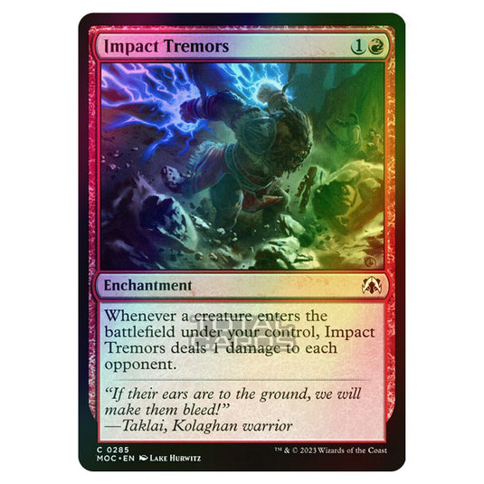 Magic The Gathering - March of the Machine - Commander - Impact Tremors - 0285 (Foil)