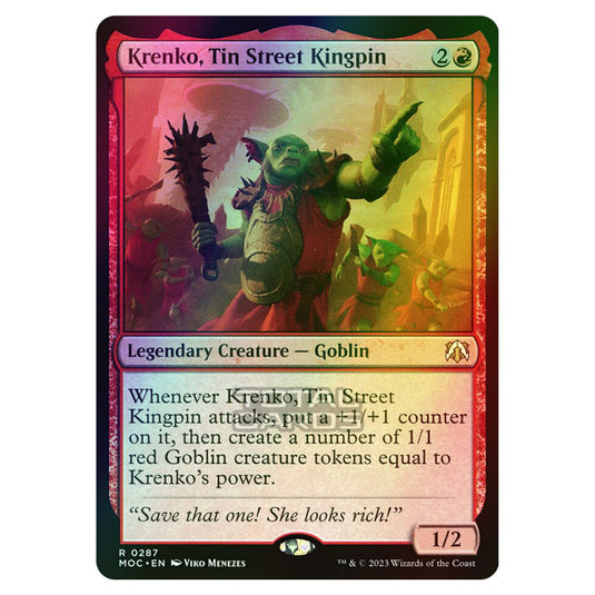 Magic The Gathering - March of the Machine - Commander - Krenko, Tin Street Kingpin - 0287 (Foil)