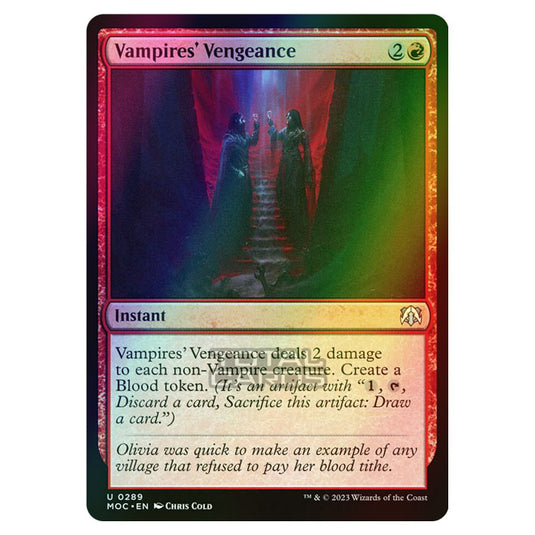 Magic The Gathering - March of the Machine - Commander - Vampires' Vengeance - 0289 (Foil)