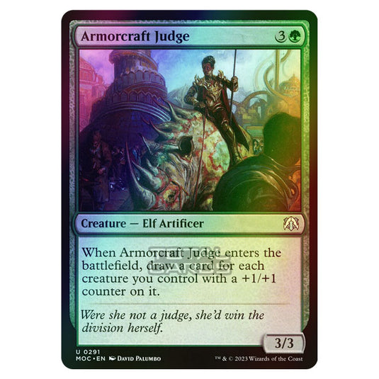 Magic The Gathering - March of the Machine - Commander - Armorcraft Judge - 0291 (Foil)