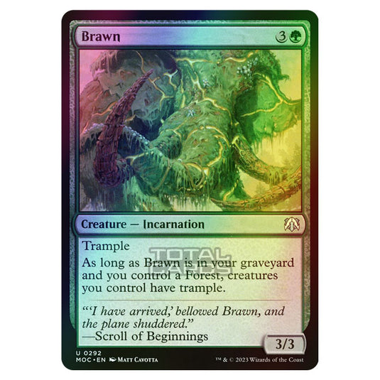 Magic The Gathering - March of the Machine - Commander - Brawn - 0292 (Foil)