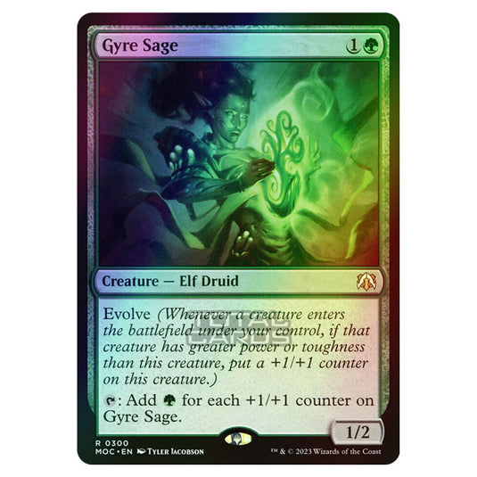 Magic The Gathering - March of the Machine - Commander - Gyre Sage - 0300 (Foil)