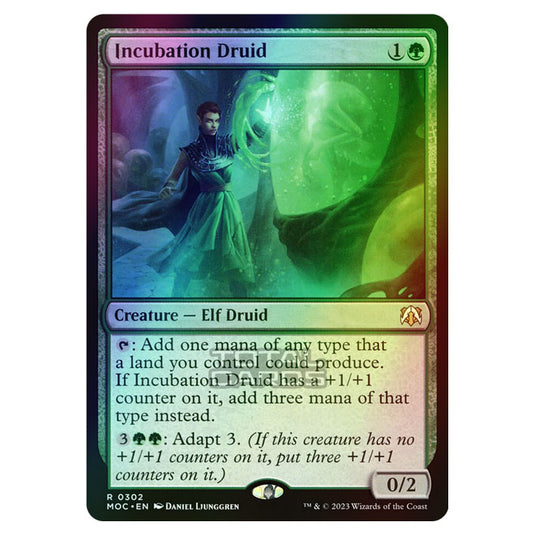 Magic The Gathering - March of the Machine - Commander - Incubation Druid - 0302 (Foil)