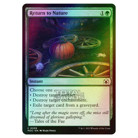 Magic The Gathering - March of the Machine - Commander - Return to Nature - 0309 (Foil)