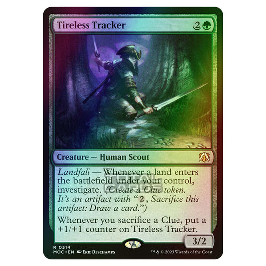 Magic The Gathering - March of the Machine - Commander - Tireless Tracker - 0314 (Foil)