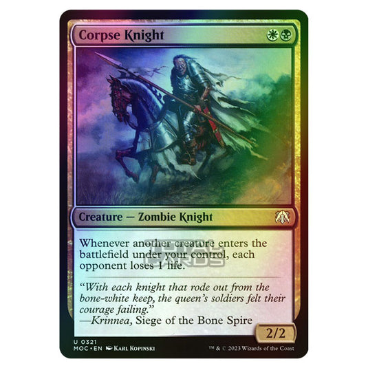 Magic The Gathering - March of the Machine - Commander - Corpse Knight - 0321 (Foil)