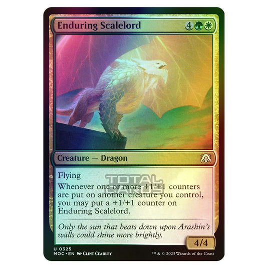 Magic The Gathering - March of the Machine - Commander - Enduring Scalelord - 0325 (Foil)