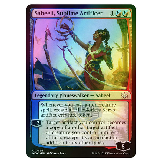 Magic The Gathering - March of the Machine - Commander - Saheeli, Sublime Artificer - 0338 (Foil)