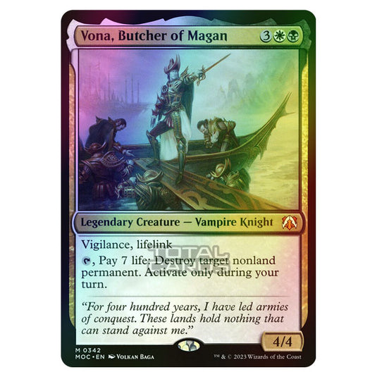 Magic The Gathering - March of the Machine - Commander - Vona, Butcher of Magan - 0342 (Foil)