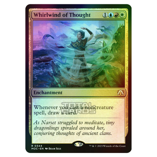 Magic The Gathering - March of the Machine - Commander - Whirlwind of Thought - 0344 (Foil)