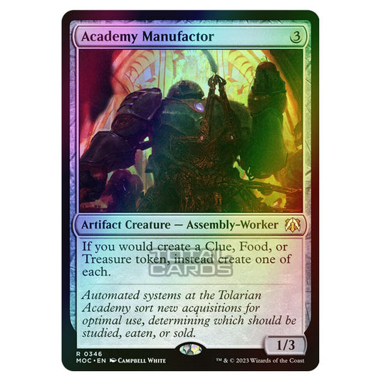 Magic The Gathering - March of the Machine - Commander - Academy Manufactor - 0346 (Foil)