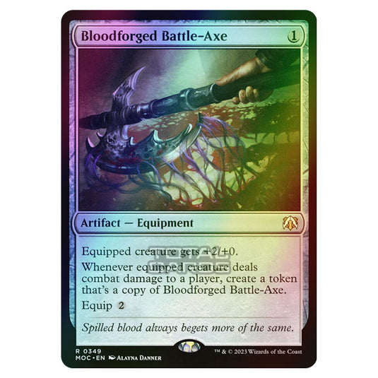 Magic The Gathering - March of the Machine - Commander - Bloodforged Battle-Axe - 0349 (Foil)