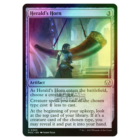 Magic The Gathering - March of the Machine - Commander - Herald's Horn - 0360 (Foil)