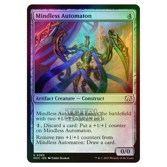 Magic The Gathering - March of the Machine - Commander - Mindless Automaton - 0365 (Foil)