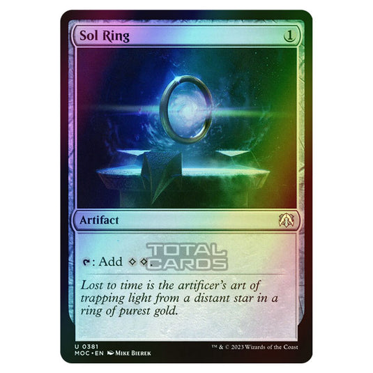 Magic The Gathering - March of the Machine - Commander - Sol Ring - 0381 (Foil)