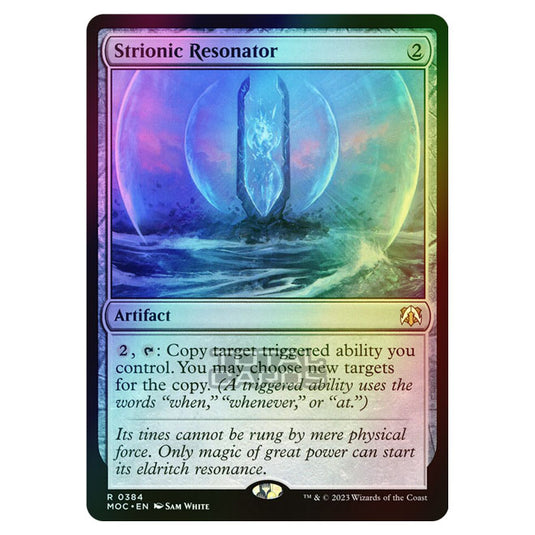 Magic The Gathering - March of the Machine - Commander - Strionic Resonator - 0384 (Foil)