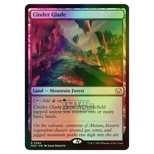 Magic The Gathering - March of the Machine - Commander - Cinder Glade - 0395 (Foil)