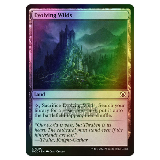 Magic The Gathering - March of the Machine - Commander - Evolving Wilds - 0397 (Foil)