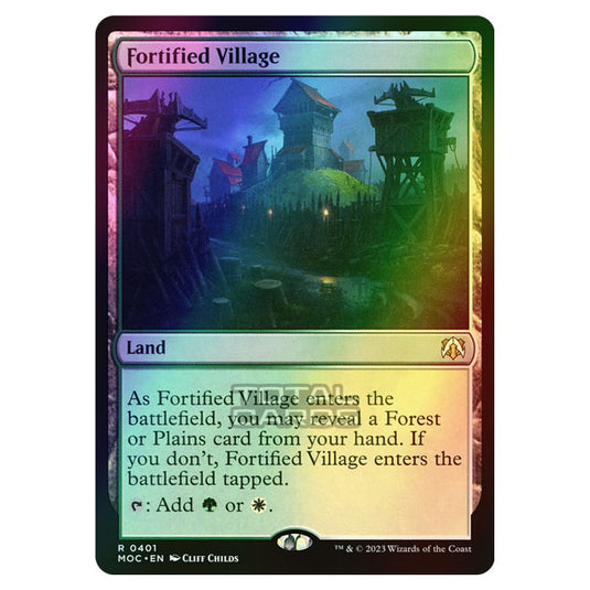 Magic The Gathering - March of the Machine - Commander - Fortified Village - 0401 (Foil)
