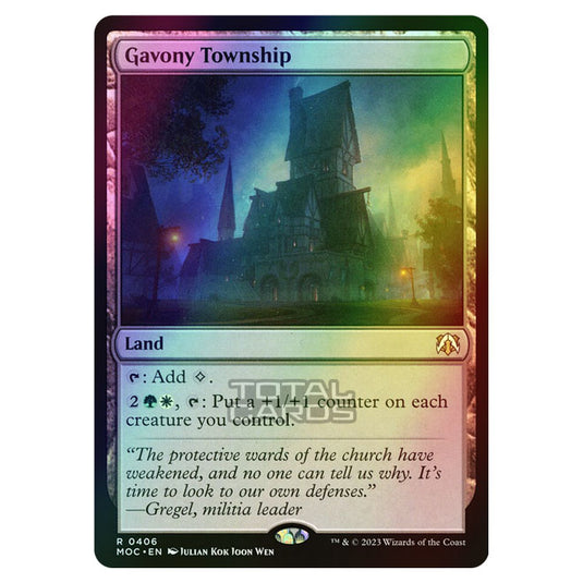 Magic The Gathering - March of the Machine - Commander - Gavony Township - 0406 (Foil)