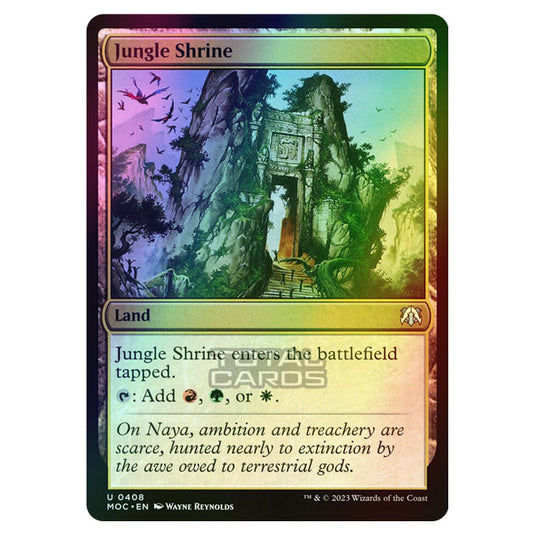 Magic The Gathering - March of the Machine - Commander - Jungle Shrine - 0408 (Foil)